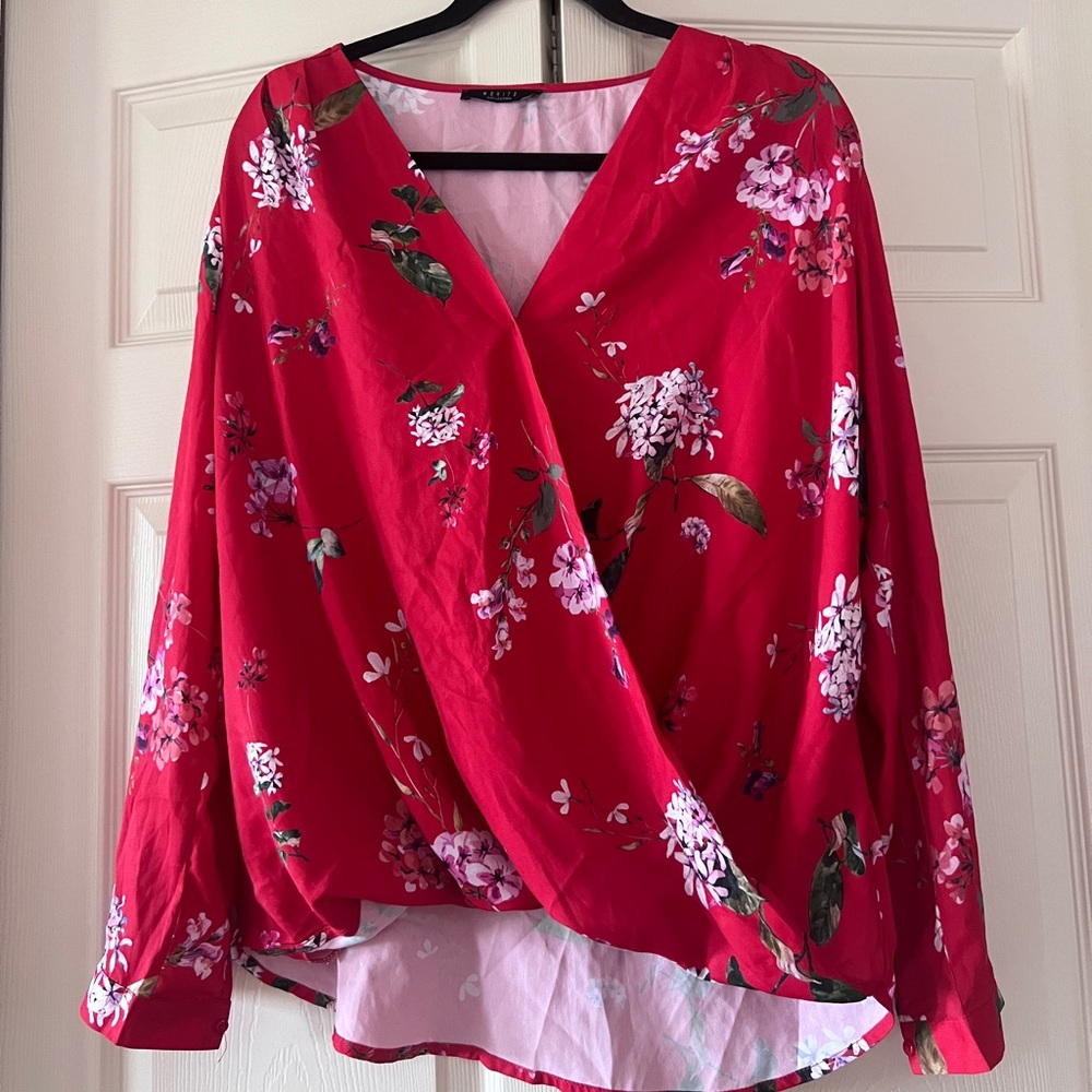 Mohito faux wrap long sleeve top